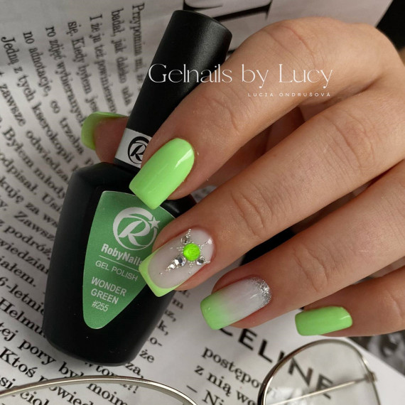 RobyNails Gel Polish Wonder Green 255