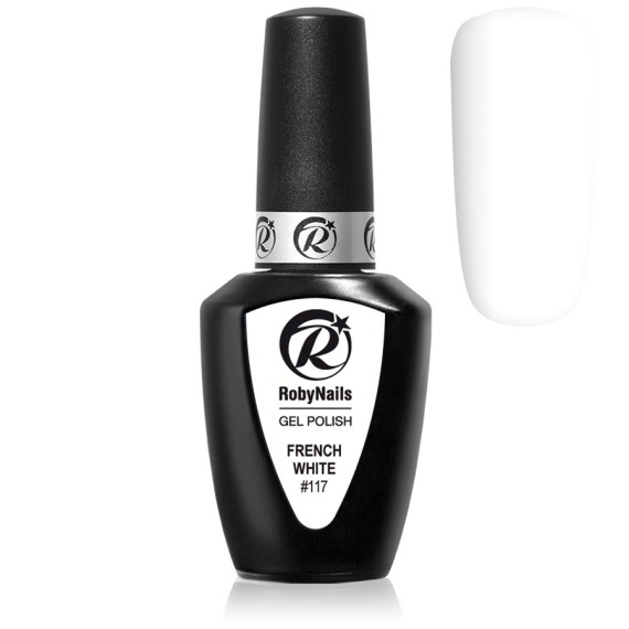 RobyNails Gel Polish French White 117