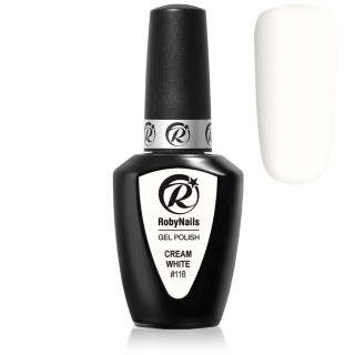 RobyNails Gel Polish Cream White 118