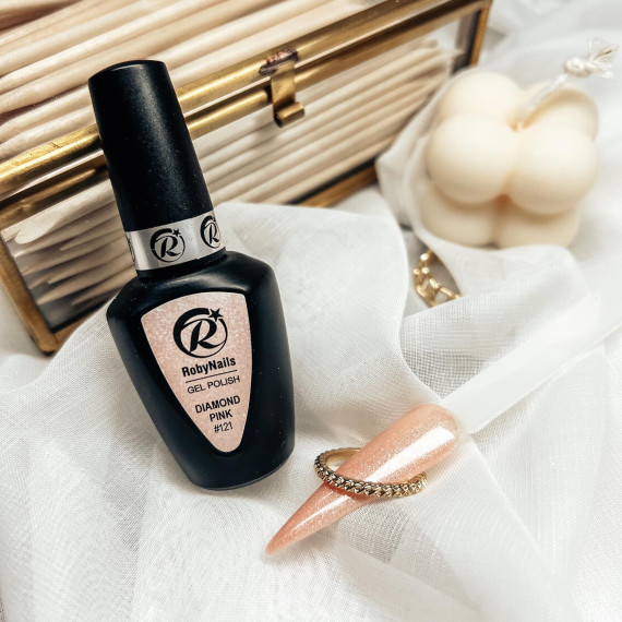 RobyNails Gel Polish Diamond Pink 121