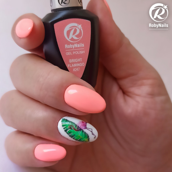 RobyNails Gel Polish Bright Flamingo 247