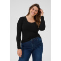 Kaffe Comia U-Neck Tee Black