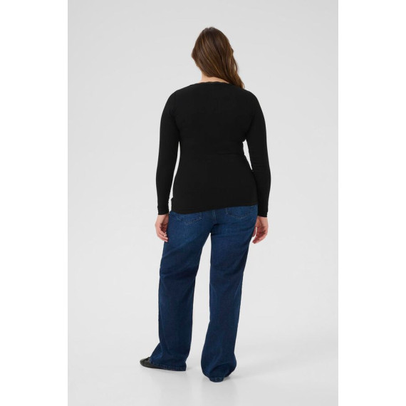 Kaffe Comia U-Neck Tee Black