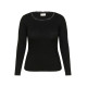 Kaffe Comia U-Neck Tee Black
