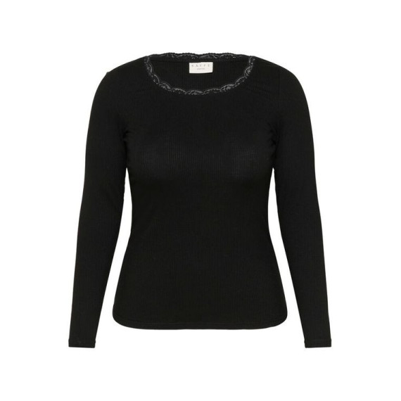 Kaffe Comia U-Neck Tee Black