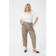 Kaffe Ctilda Cropped Pants Grey Melange