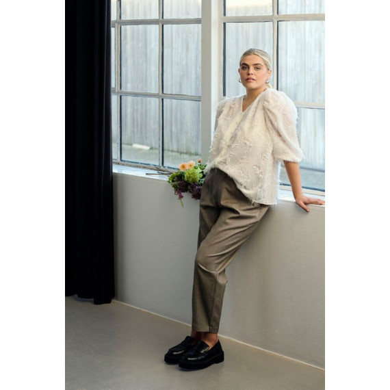 Kaffe Ctilda Cropped Pants Grey Melange