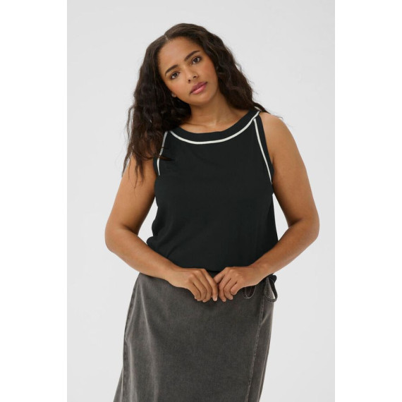 Kaffe Cmallie Knit Top Black