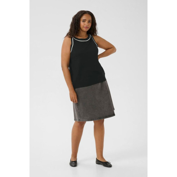 Kaffe Cmallie Knit Top Black