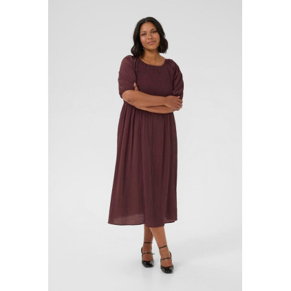 Kaffe Clisana Smock Dress Fudge