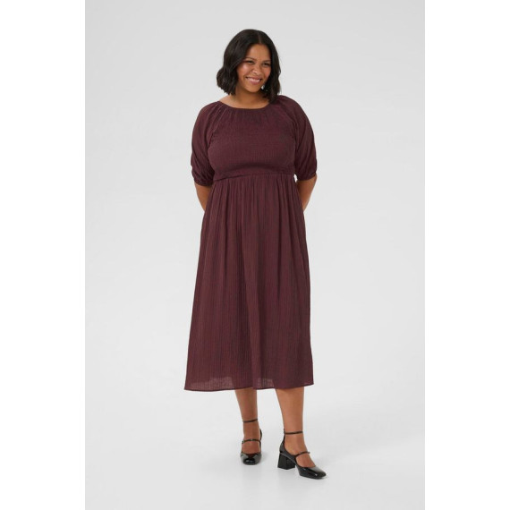 Kaffe Clisana Smock Dress Fudge