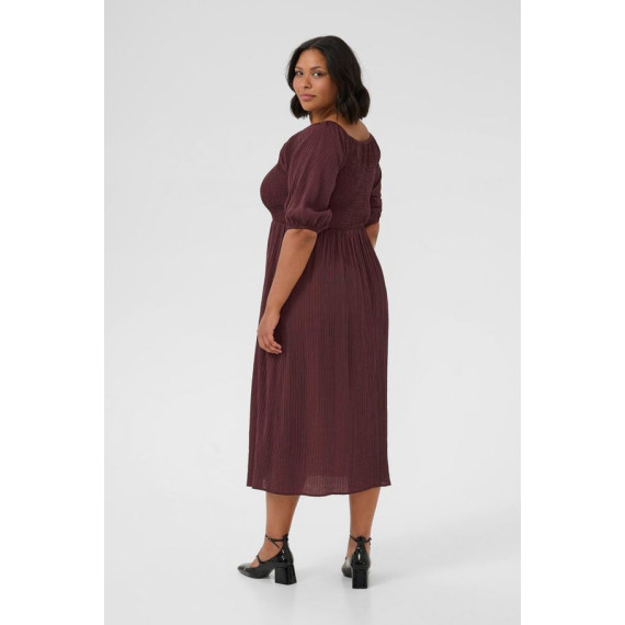 Kaffe Clisana Smock Dress Fudge