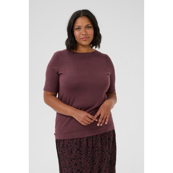 Kaffe Clizzy Boatneck PO -s.s. Fudge