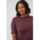 Kaffe Clizzy Boatneck PO -s.s. Fudge