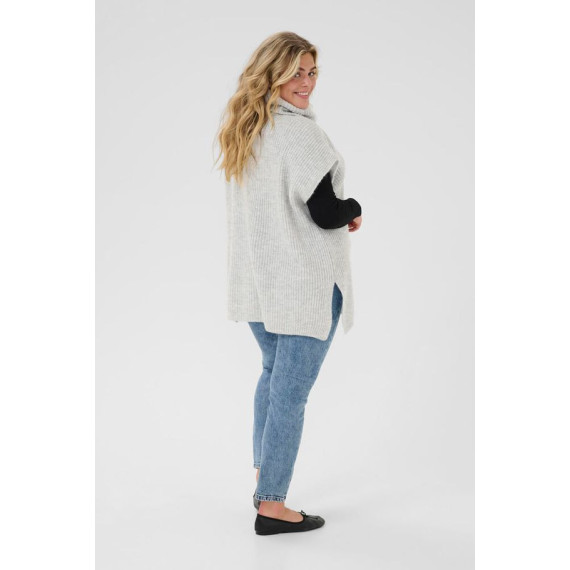 Kaffe Cmala Knit Poncho Grey