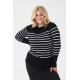 Kaffe Clizzy Boatneck PO -l.s B/C-str