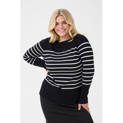 Kaffe Clizzy Boatneck PO -l.s B/C-str