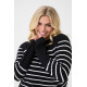 Kaffe Clizzy Boatneck PO -l.s B/C-str