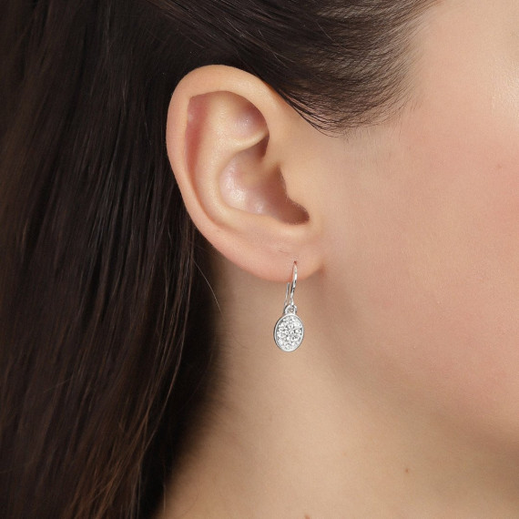Pilgrim Heather Earrings Silver