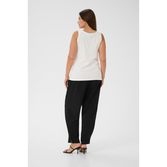 Kaffe Ccarina Rhinestone Top - Chalk