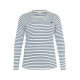 Kaffe Clia T-Shirt LS- Chalk/Bering Sea