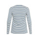Kaffe Clia T-Shirt LS- Chalk/Bering Sea