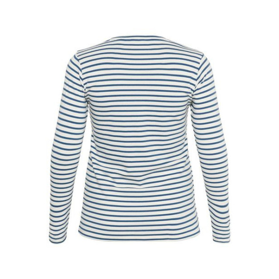 Kaffe Clia T-Shirt LS- Chalk/Bering Sea