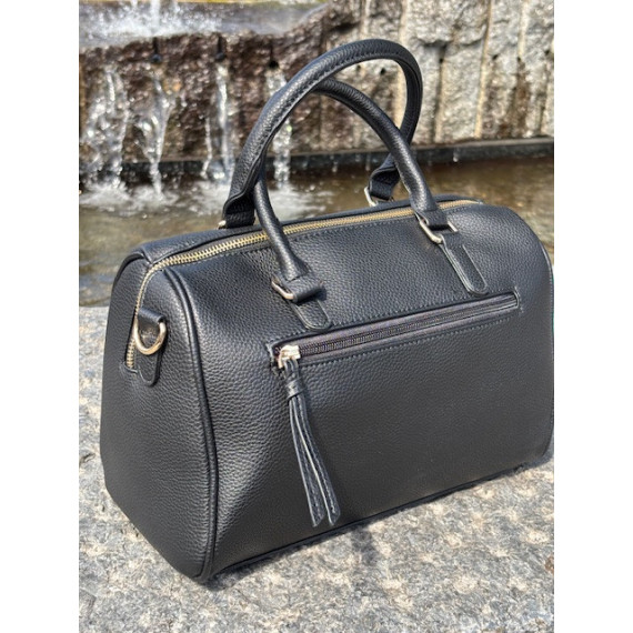 Lycke Sandnes Handbag Round Black XL