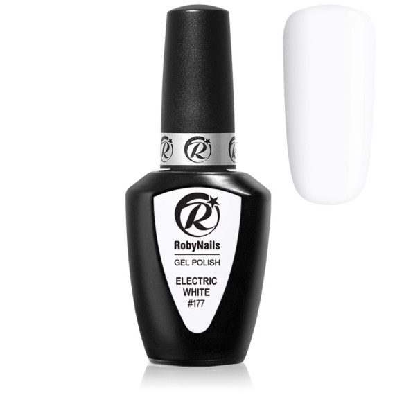 RobyNails Gel Polish Electric White 177