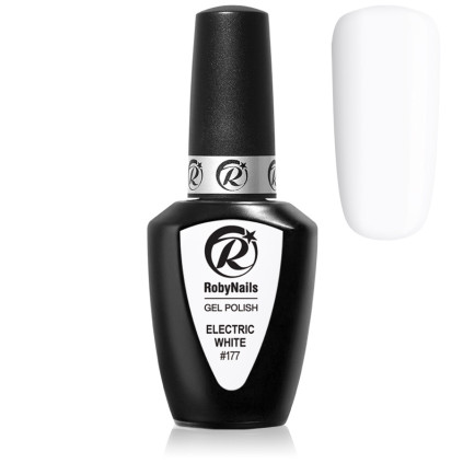 RobyNails Gel Polish Electric White 177