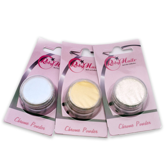 RobyNails Chrome Powder Emerald