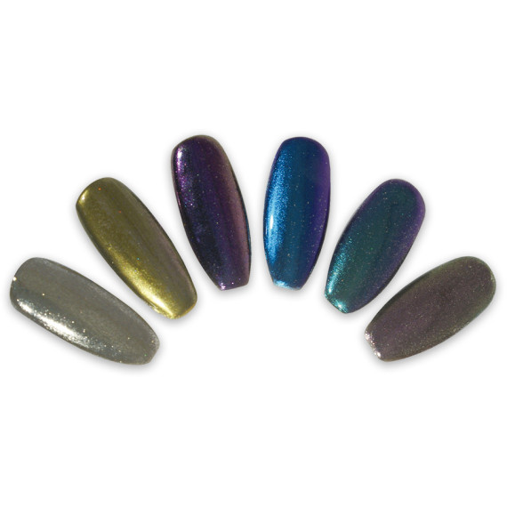 RobyNails Chrome Powder Emerald