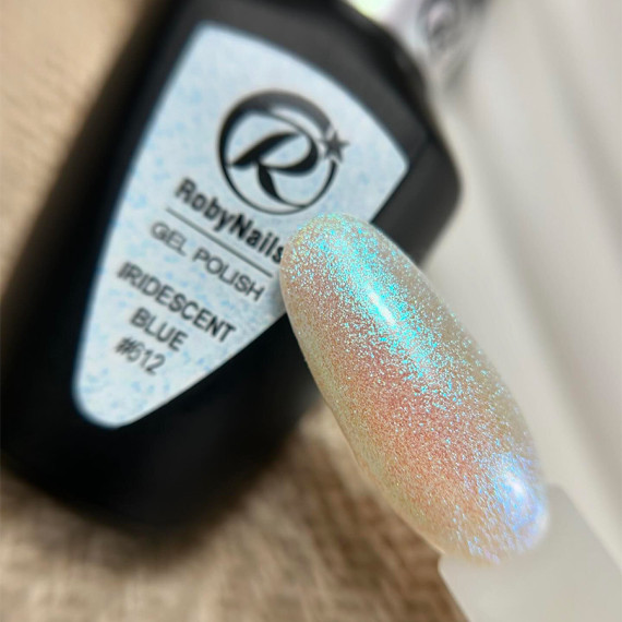 RobyNails Gel Polish Iridescent Blue 612