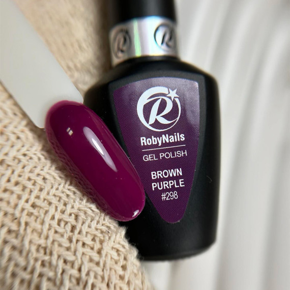 RobyNails Gel Polish Brown Purple 298