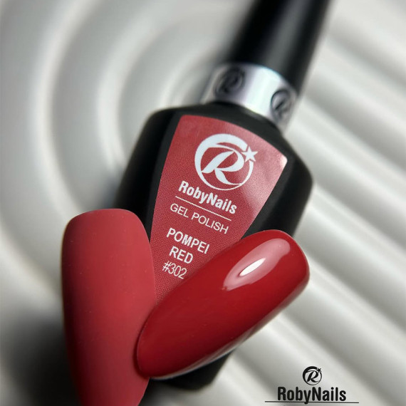 RobyNails Gel Polish Pompei Red 302