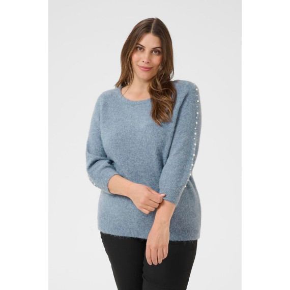 Kaffe Cletty Pullover Windward Blue Melange
