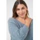 Kaffe Cletty Pullover Windward Blue Melange