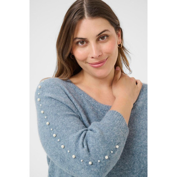 Kaffe Cletty Pullover Windward Blue Melange