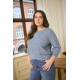 Kaffe Cletty Pullover Windward Blue Melange
