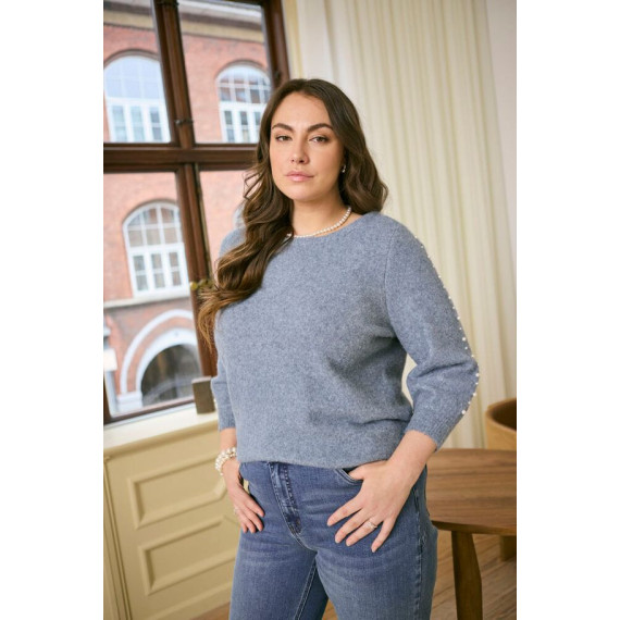 Kaffe Cletty Pullover Windward Blue Melange