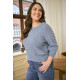 Kaffe Cletty Pullover Windward Blue Melange