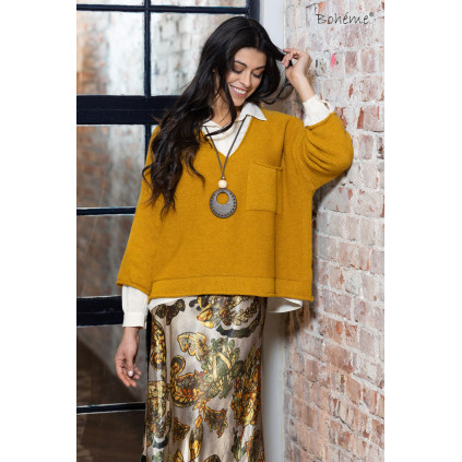 Bohème Pullover V-Neck Ochre