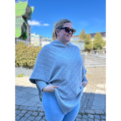 Kaffe Colina Poncho Grey OneSize