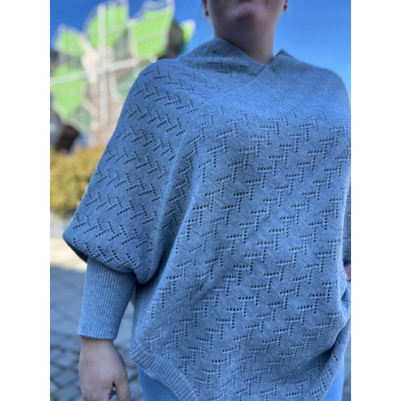 Kaffe Colina Poncho Grey OneSize