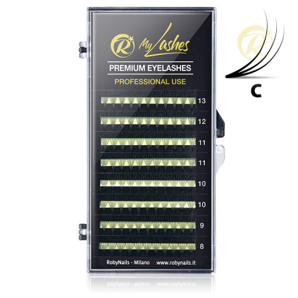 MyLashes 3D C 0.07 Mix 8-13 mm