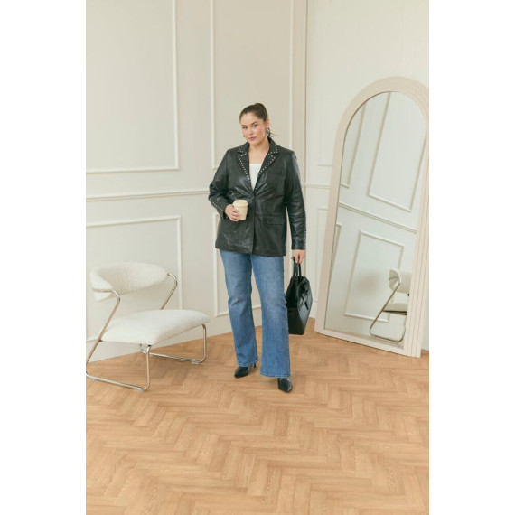Kaffe Ctera Leather Blazer