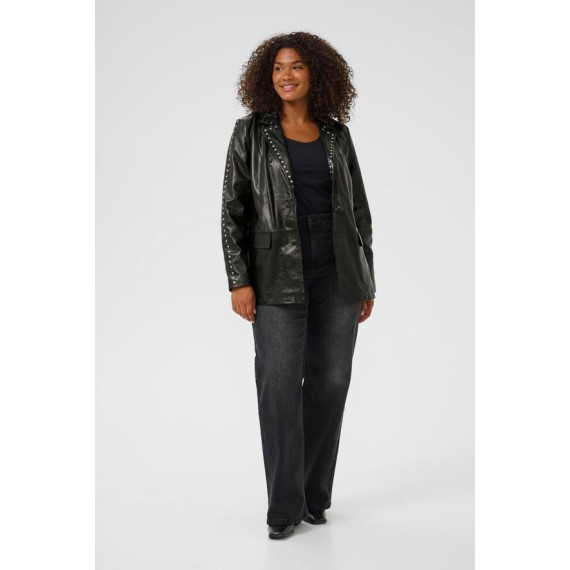 Kaffe Ctera Leather Blazer