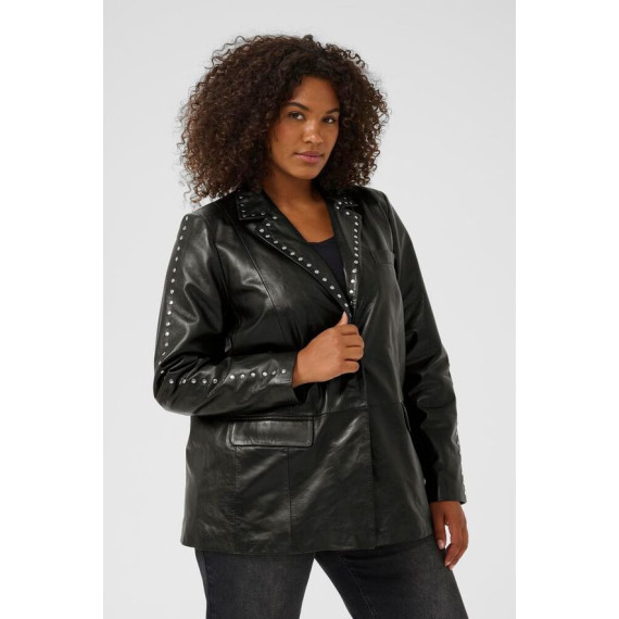Kaffe Ctera Leather Blazer
