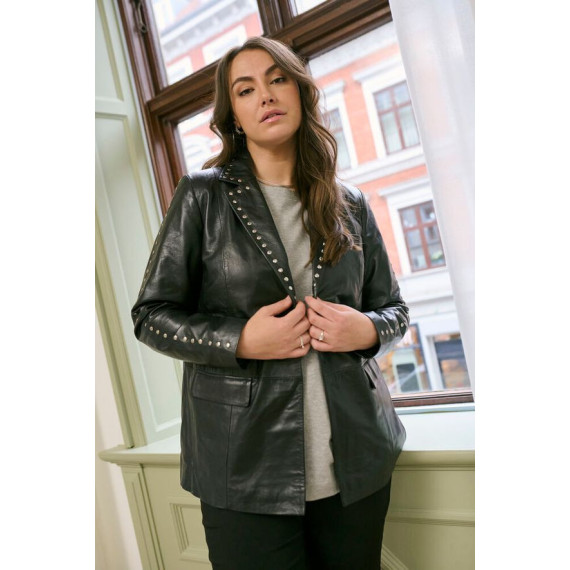 Kaffe Ctera Leather Blazer