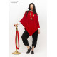 Bohème Poncho B12821 Red